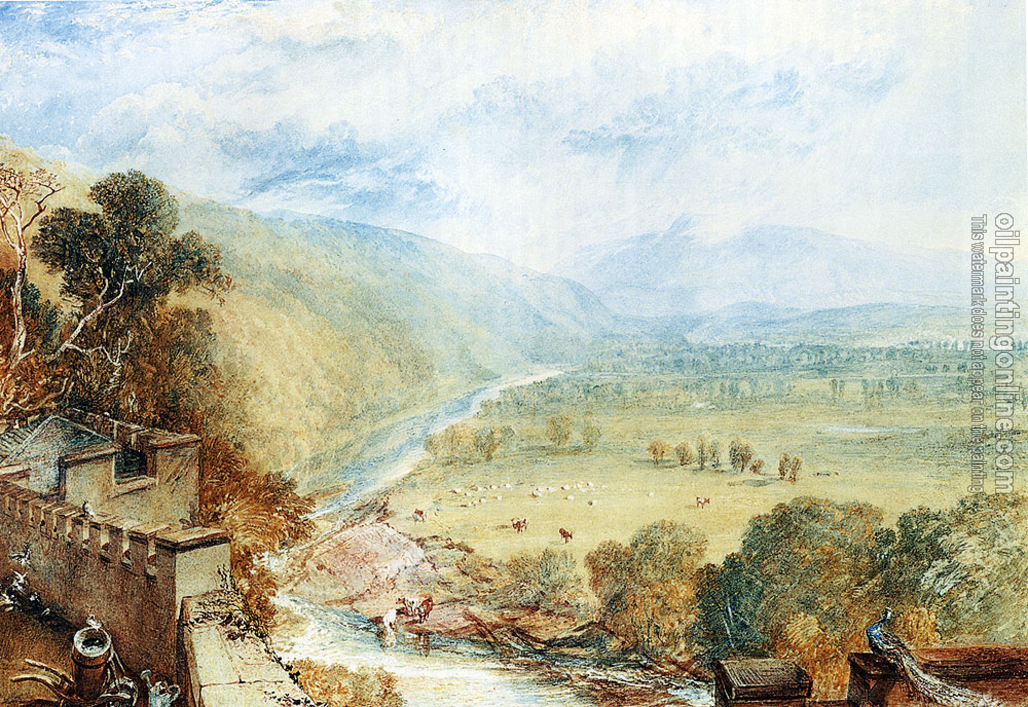 Turner, Joseph Mallord William - Ingleborough From The Terrace Of Hornby Castle